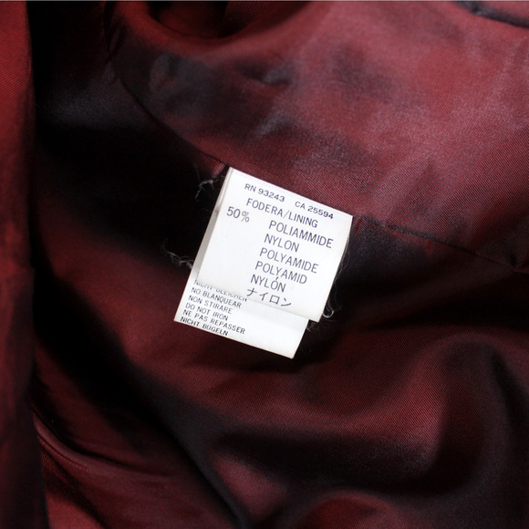 Diesel Leather Black Button Up Collared Overcoat 44 Moto Biker Jacket Blazer Y2K - Picture 6 of 6